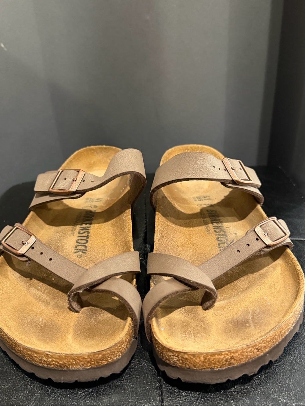Birkenstock Mayari Taupe Brown Sandals Women’s Size 10 / EU 41 – No Box